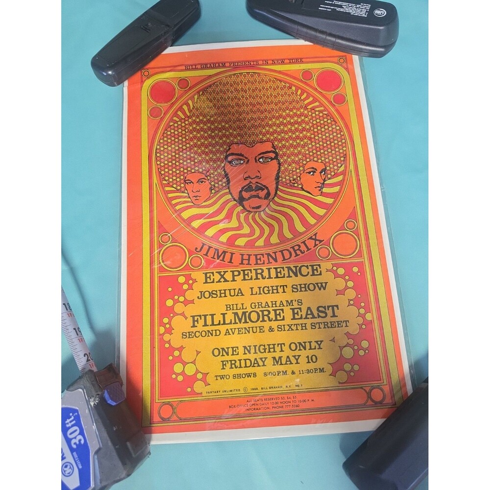 Jimi Hendrix Experience Fillmore East 68 Vintage Original David Byrd 4thP